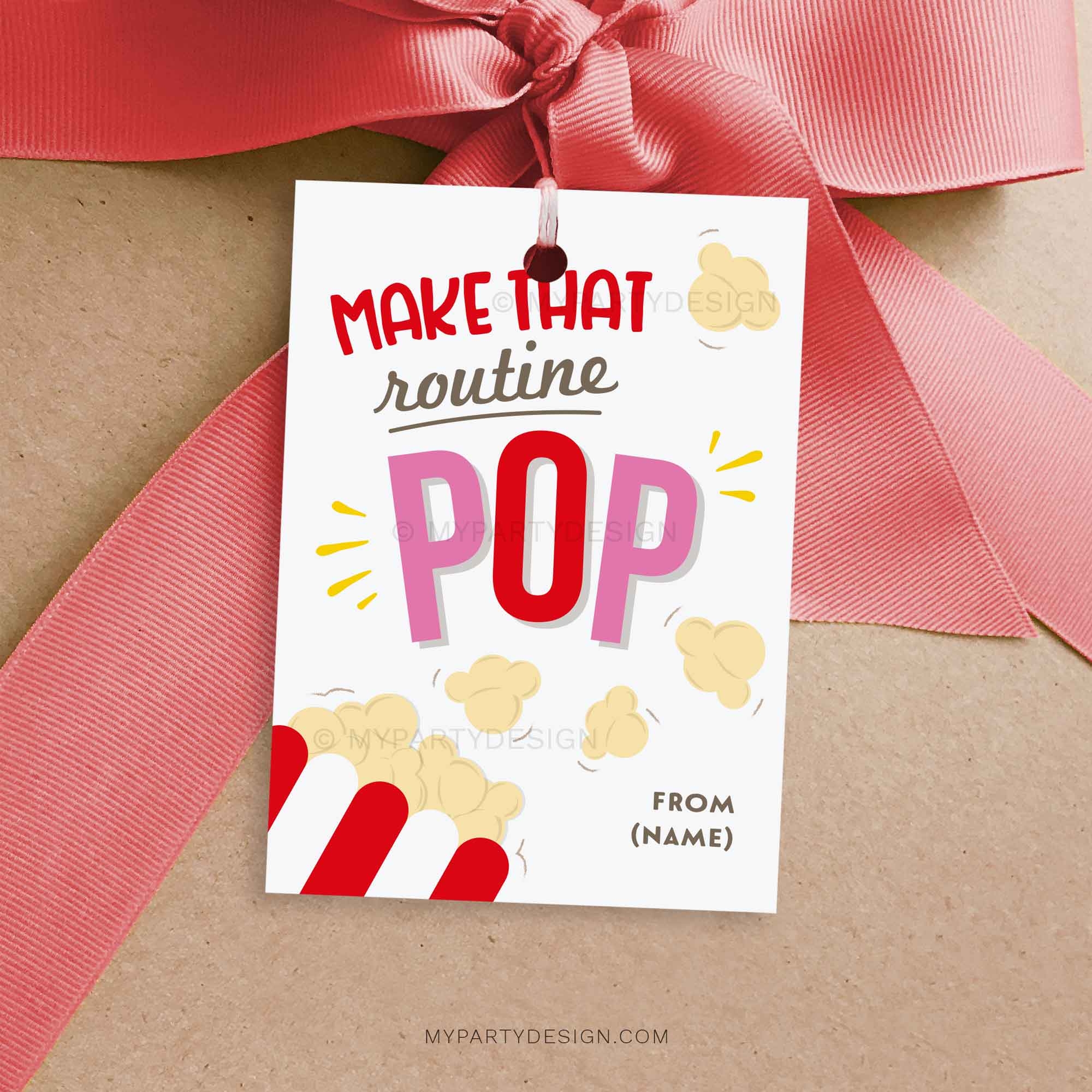 Free Printable Popcorn Labels