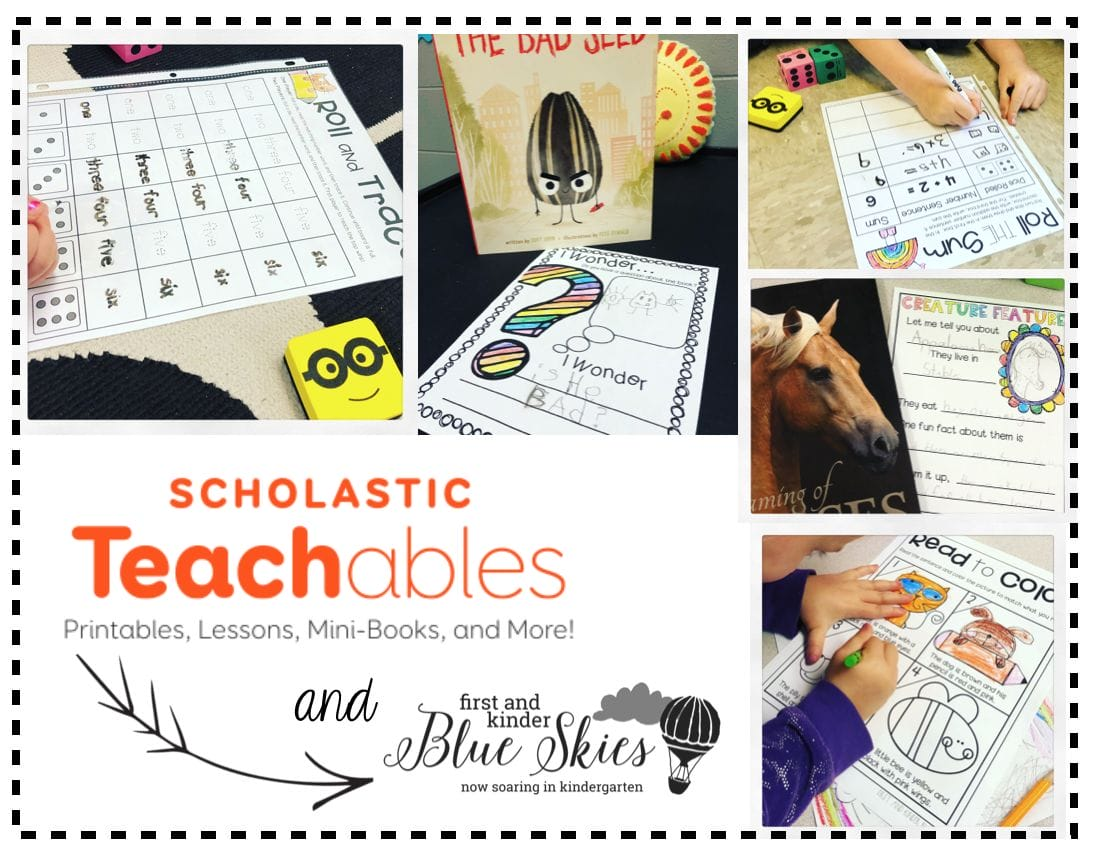 Scholastic Teachables Giveaway Blue Skies With Jennifer White