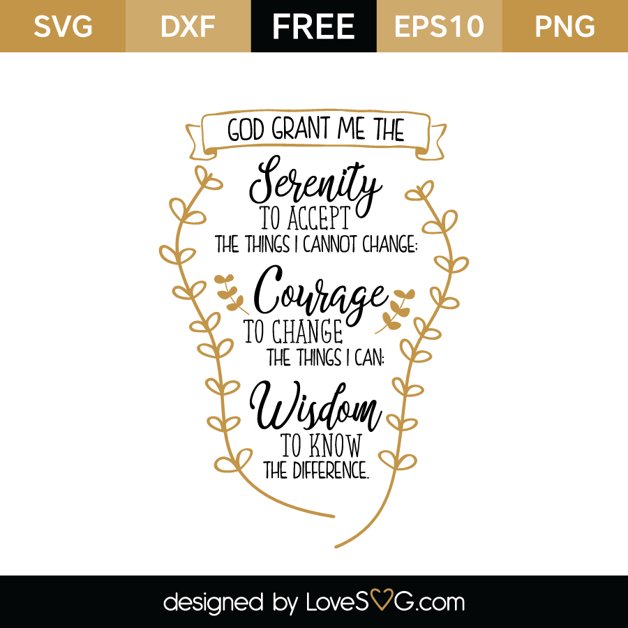 Serenity Prayer Free Printable