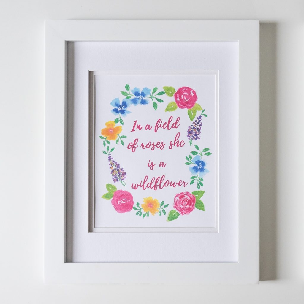 Set Of 3 Floral Nursery Prints Free Printables Handmade Weekly