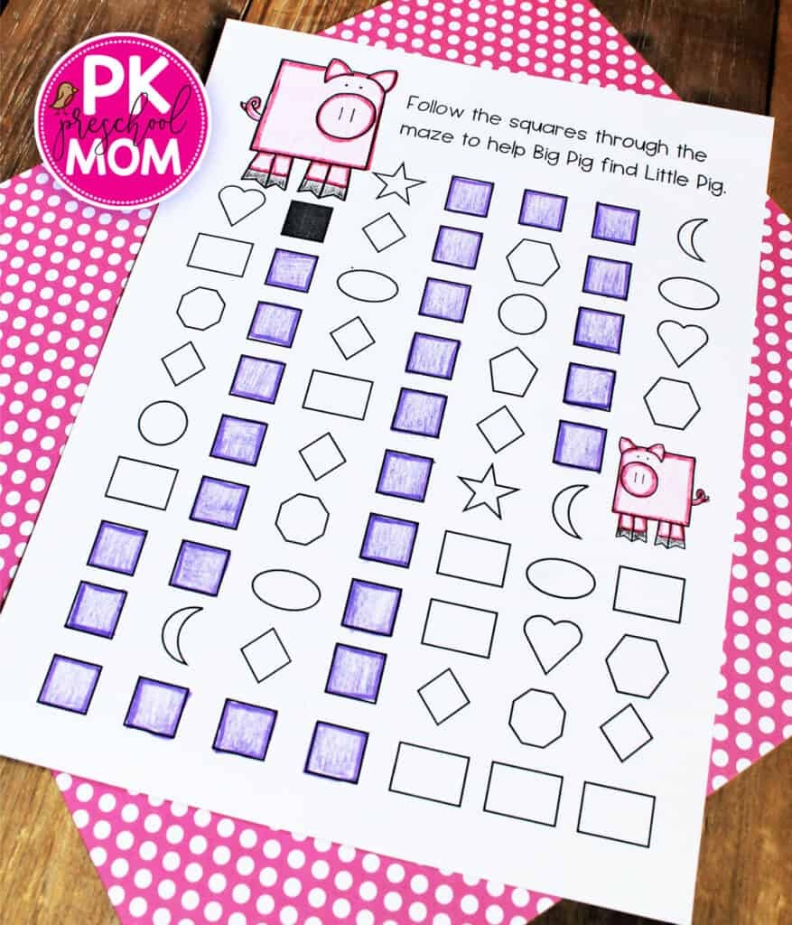 Prescool Mazes Free Printables