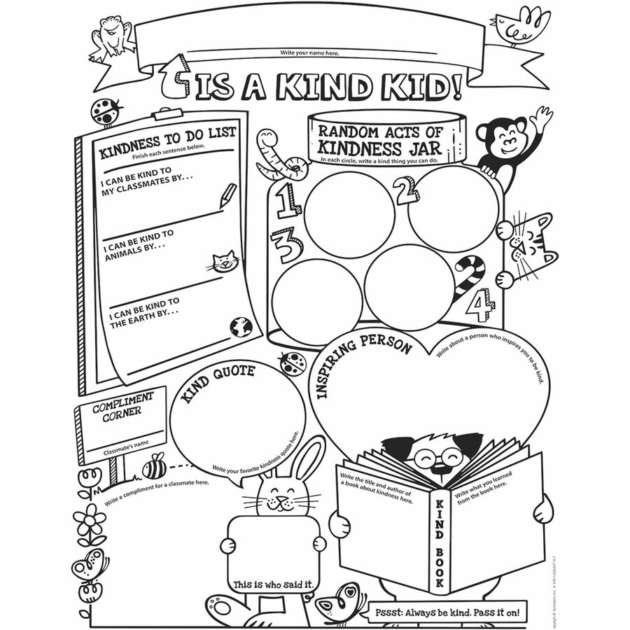 SHS 1338227149 Scholastic 3 6 Class Kindness Personal Poster