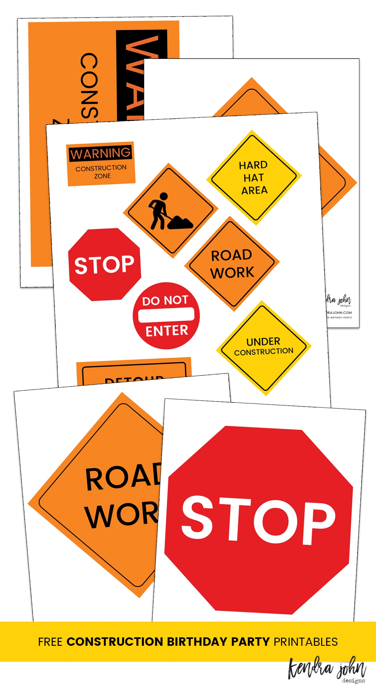 Simple Construction Birthday Party Ideas Plus Free Printables 