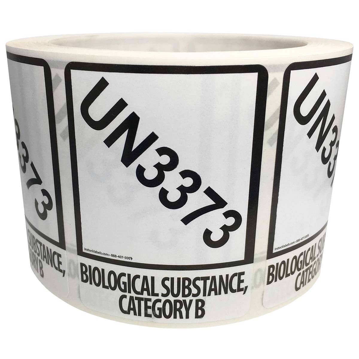 Small UN3373 Category B Biological Substance Labels InStockLabels