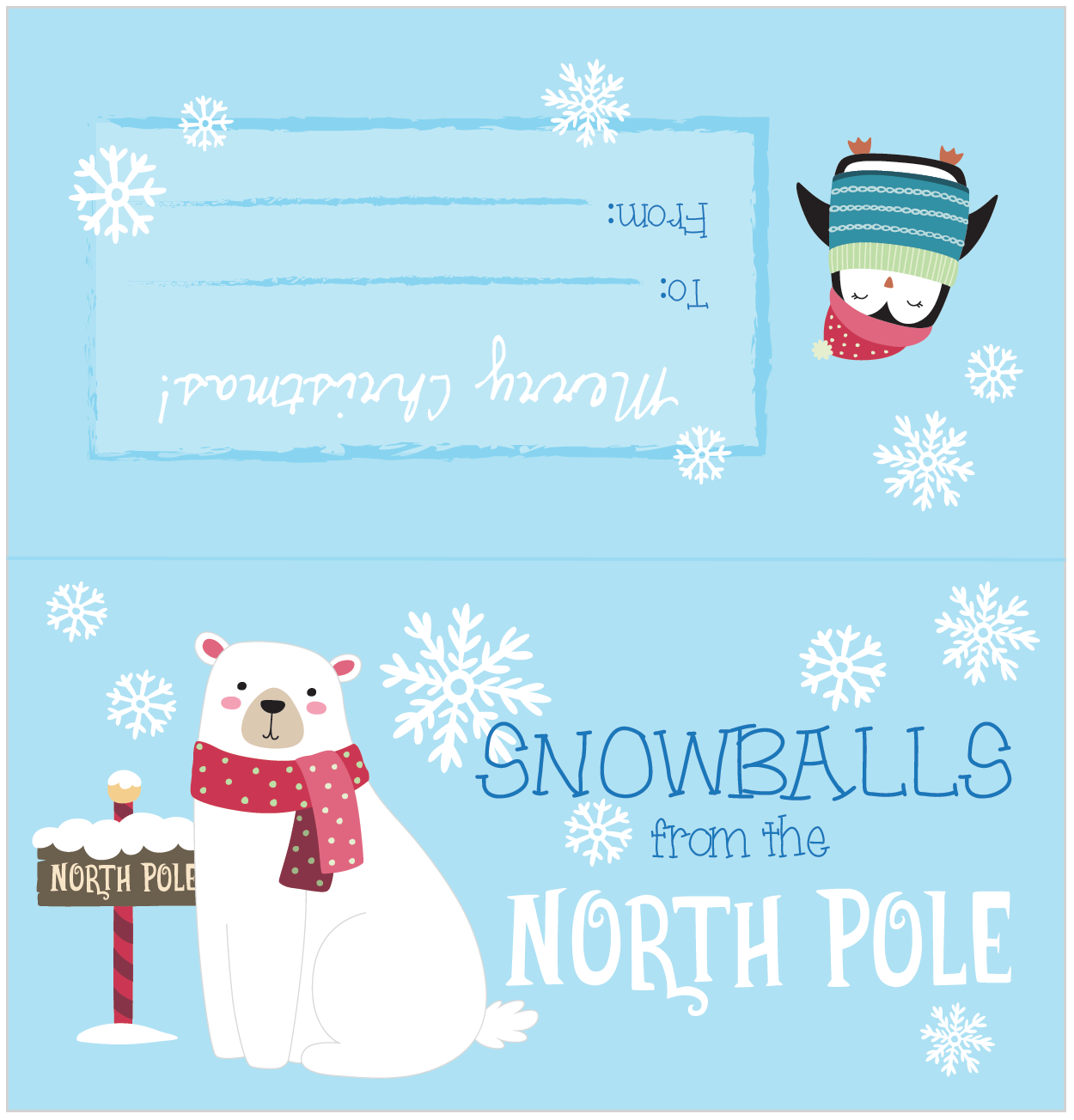 Snowballs From The North Pole FREE Printable Christmas Treat Bag Topper A House Full Of Sunshine