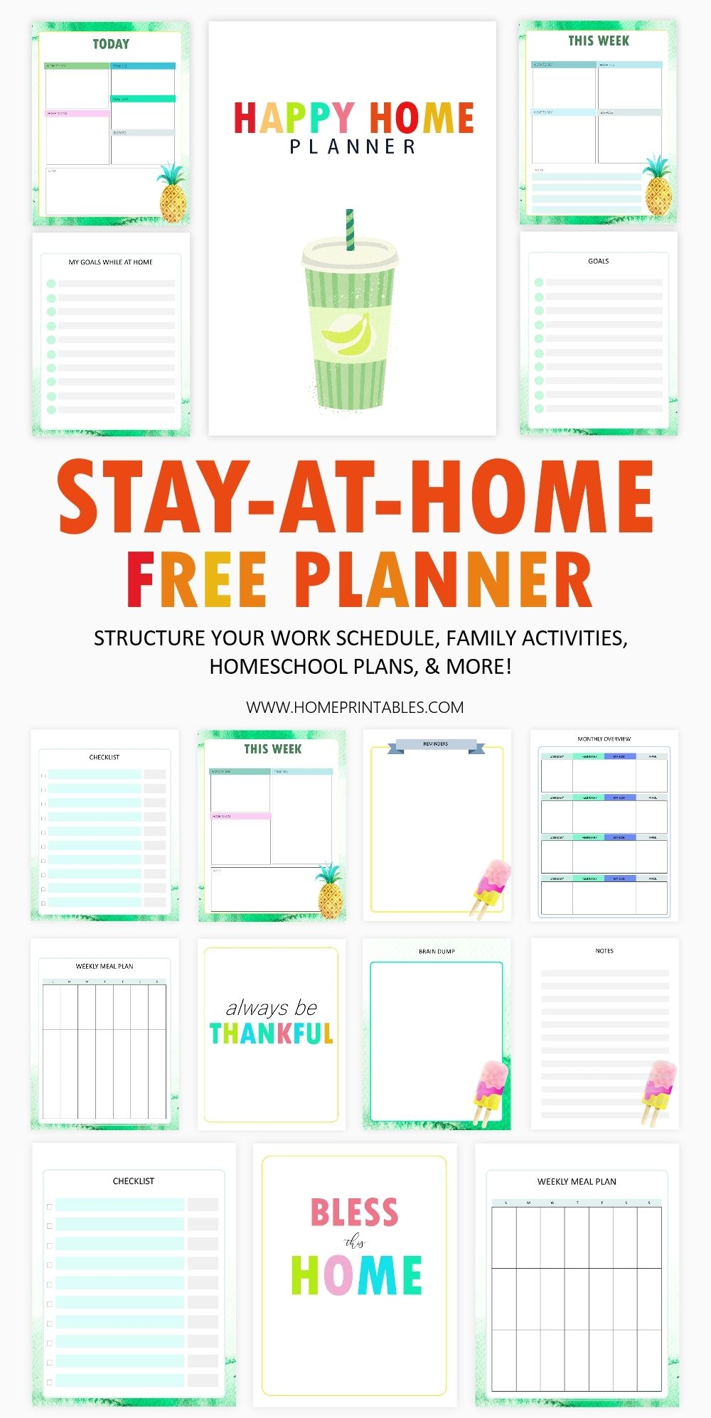 Stay at Home Binder Free Printables In PDF For Everyone 