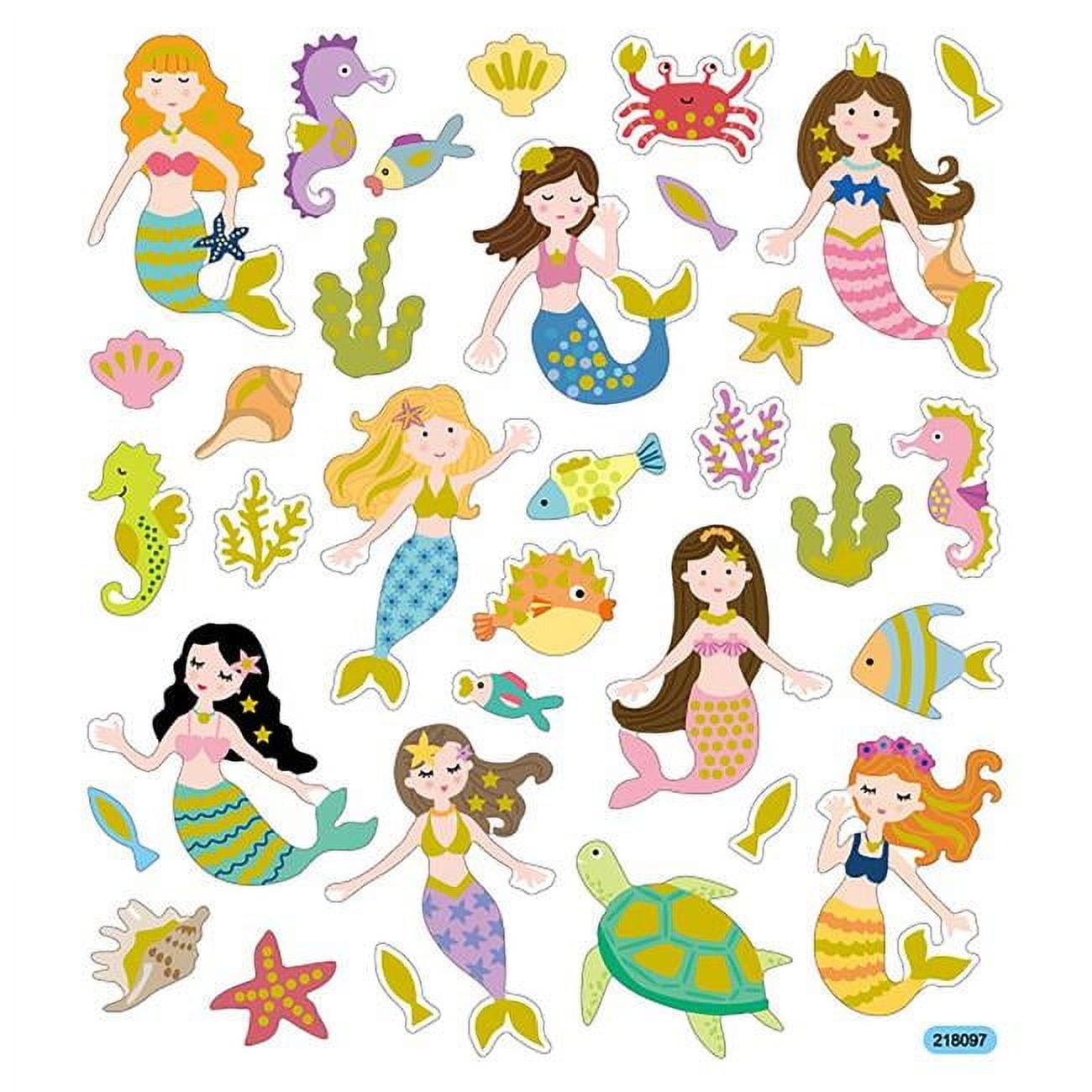 Sticker King Stickers Glitter Mermaids Walmart