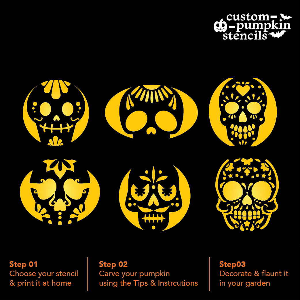 Sugar Skull Stencils Free Printable