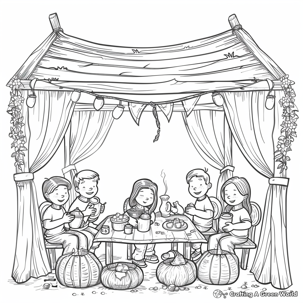 Sukkot Coloring Pages Free Printable 