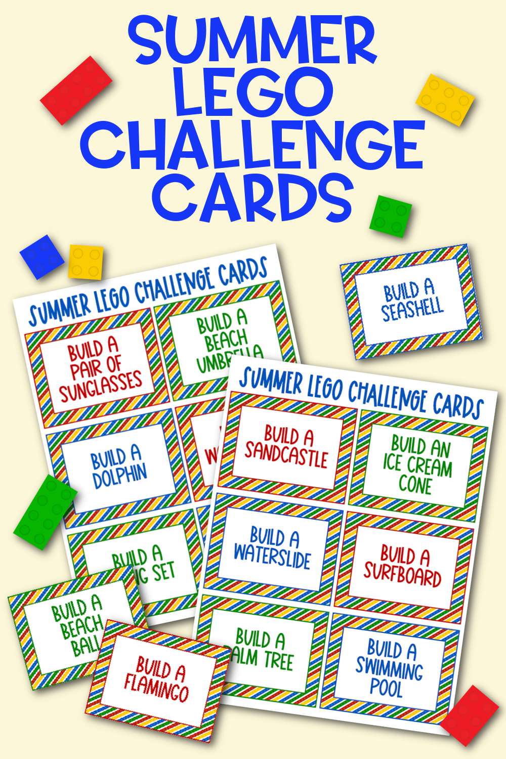 Summer Lego Challenge Cards Kara Creates