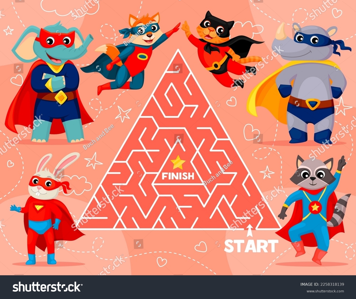 Super Hero Maze Over 56 Royalty Free Licensable Stock Illustrations Drawings Shutterstock