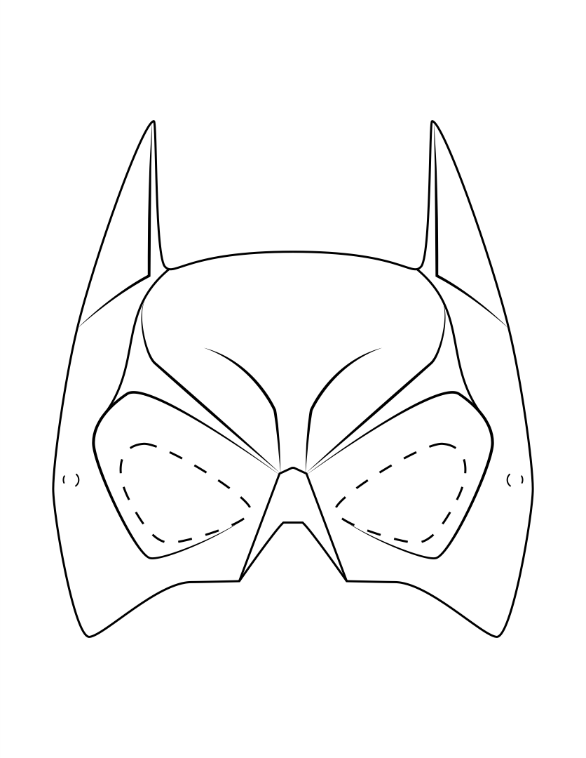 Superhero Mask Cutouts 10 Free PDF Printables Printablee