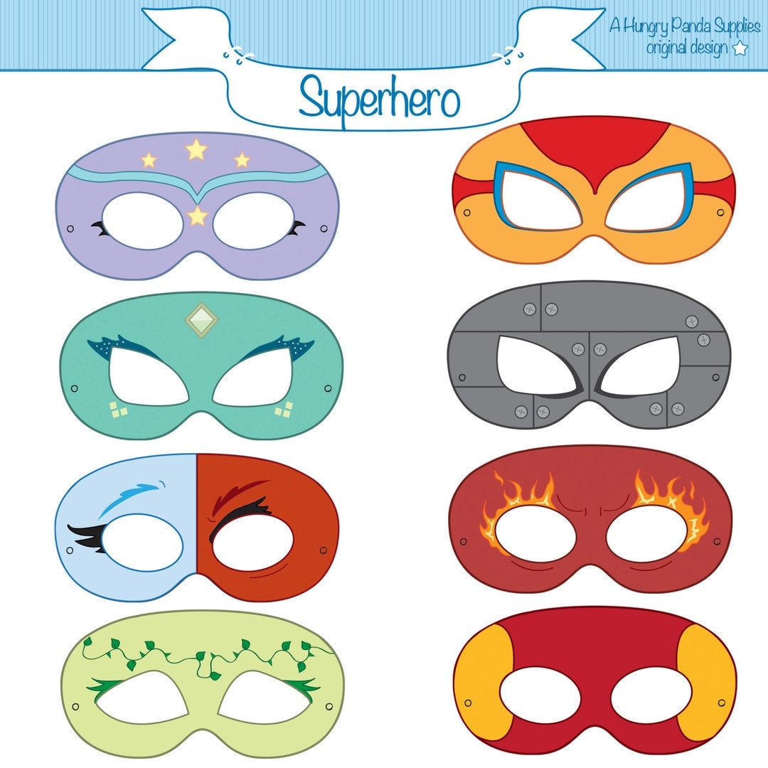 Free Printable Superhero Mask Templates