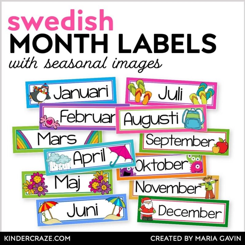 Month Labels Printable Free