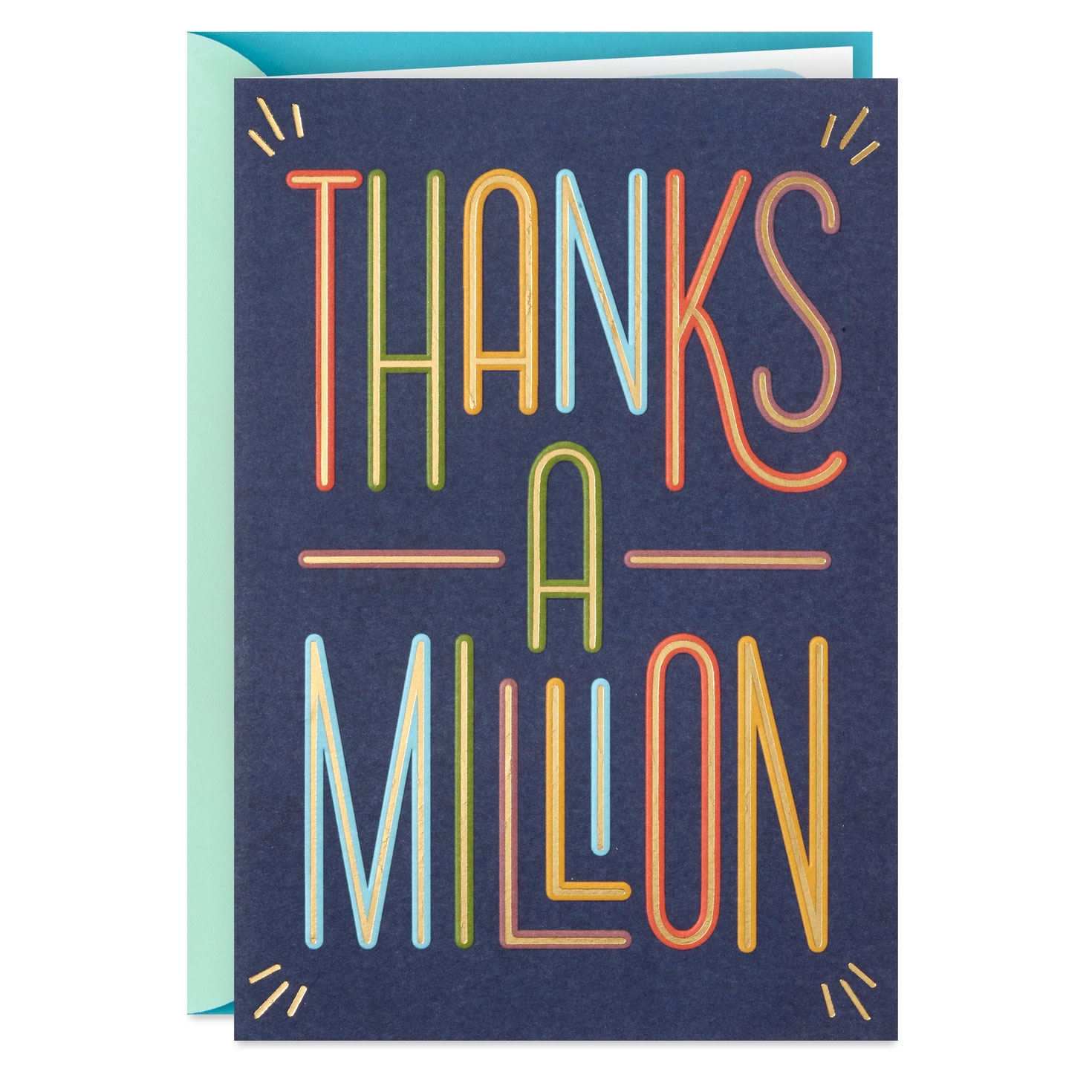 Thanks A Million Thank You Card Greeting Cards Hallmark