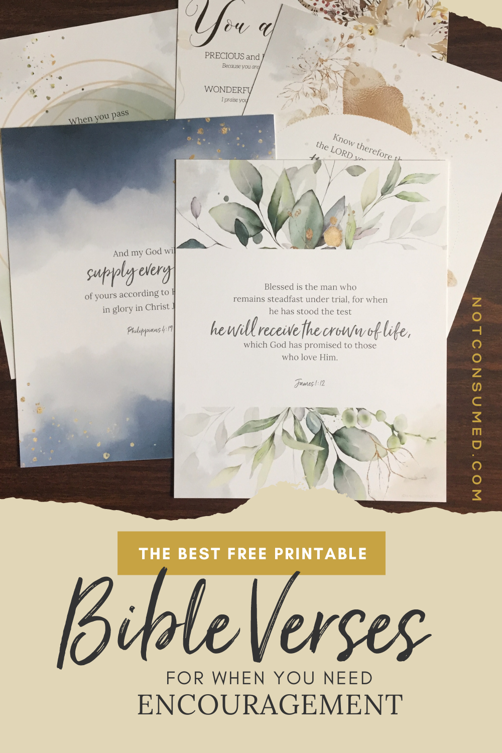The Best Printable Bible Verses For Encouragement
