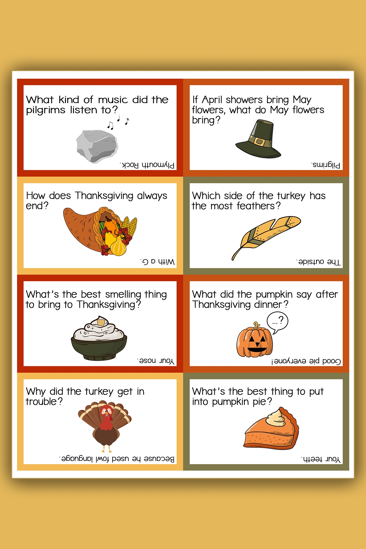 The Best Thanksgiving Jokes For Kids Including Free Thanksgiving Joke Lunch Notes