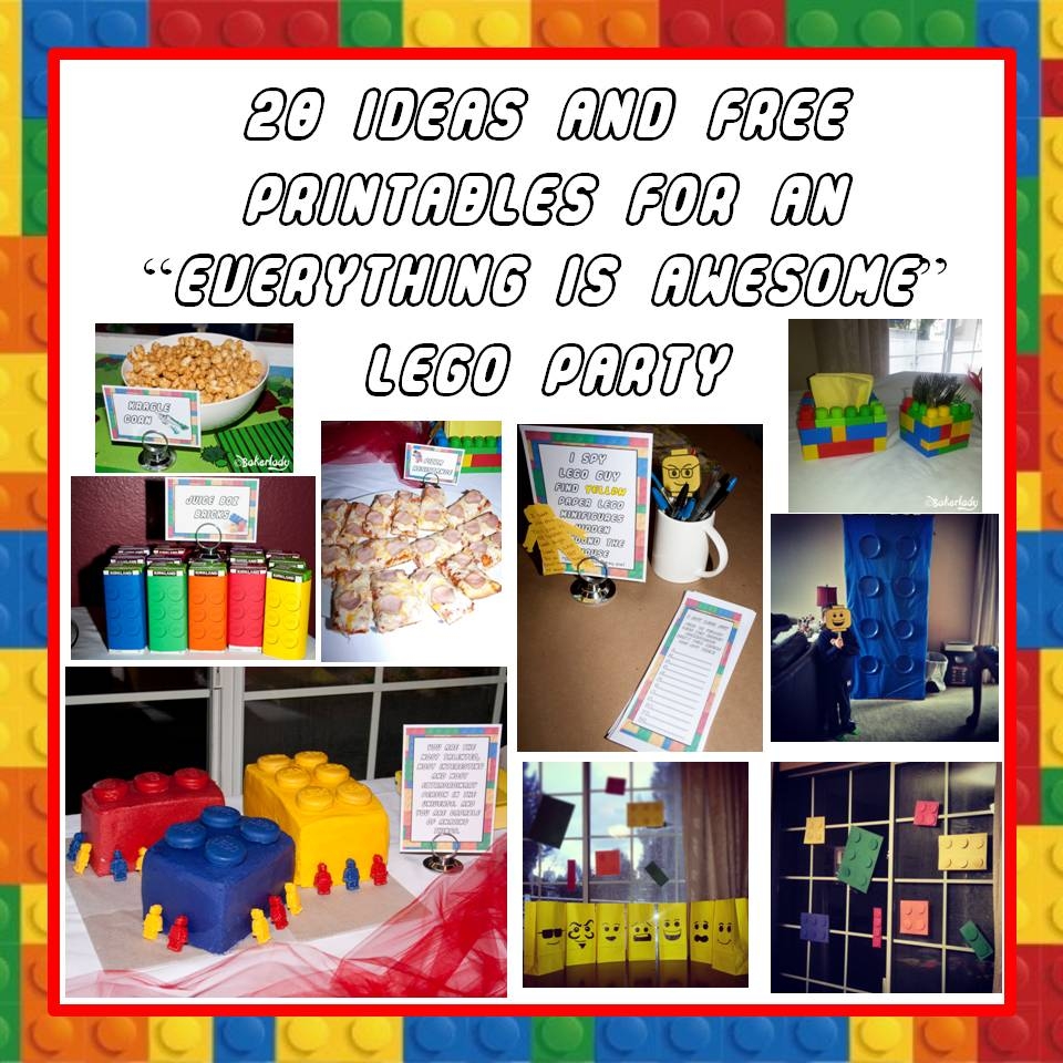 Free Lego Party Printables