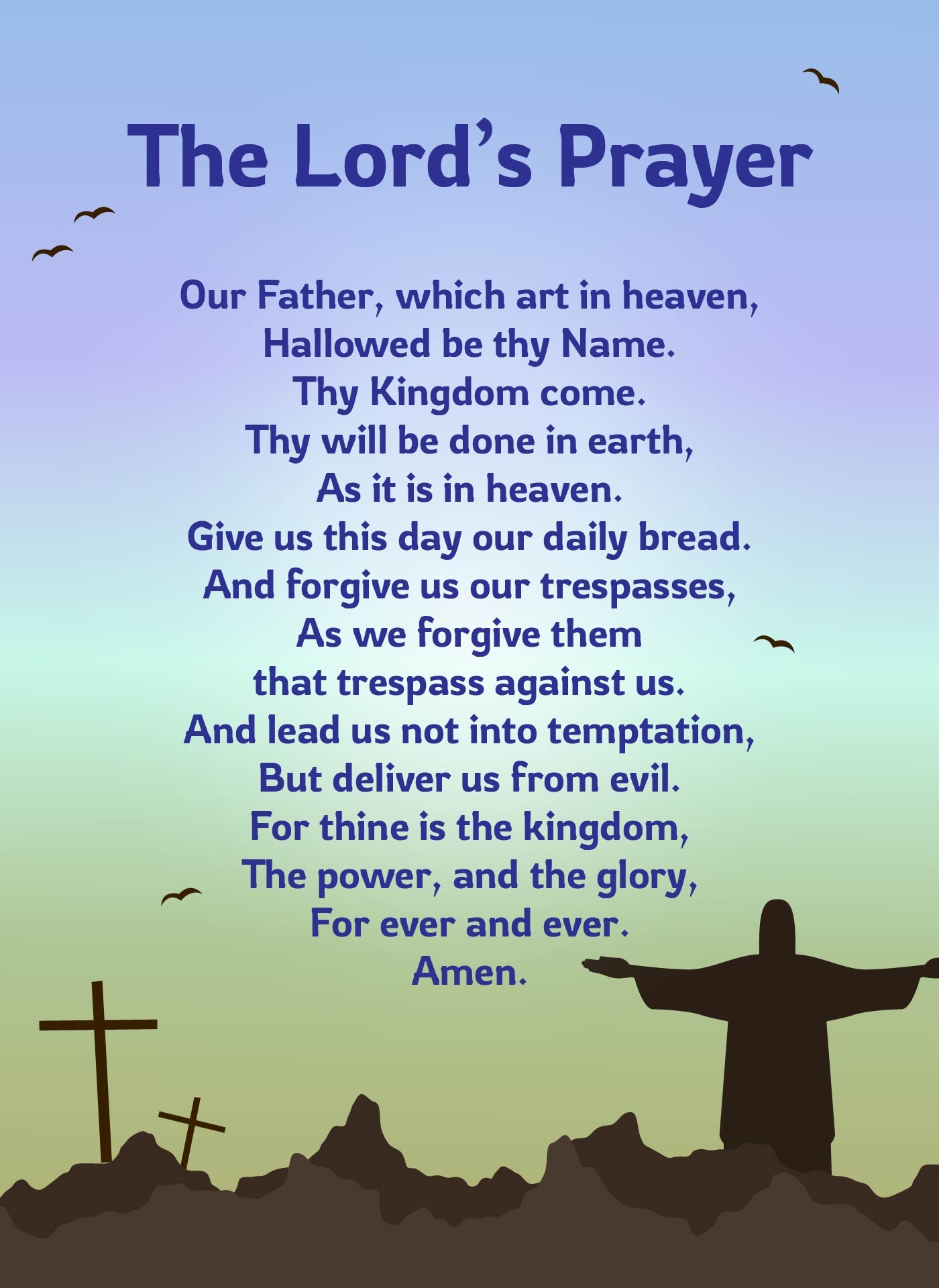 Free Printable The Lord S Prayer