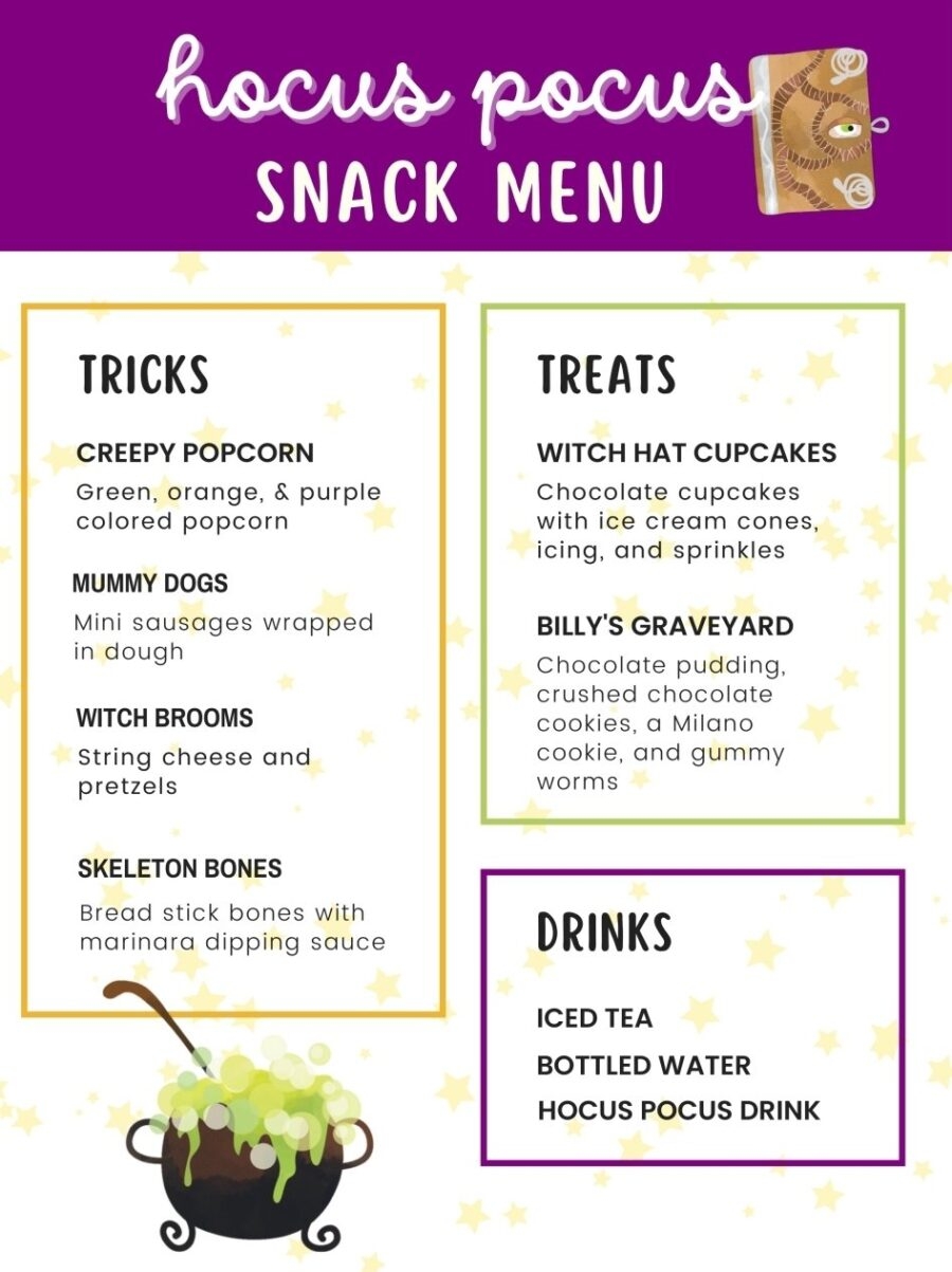 Hocus Pocus Free Printables