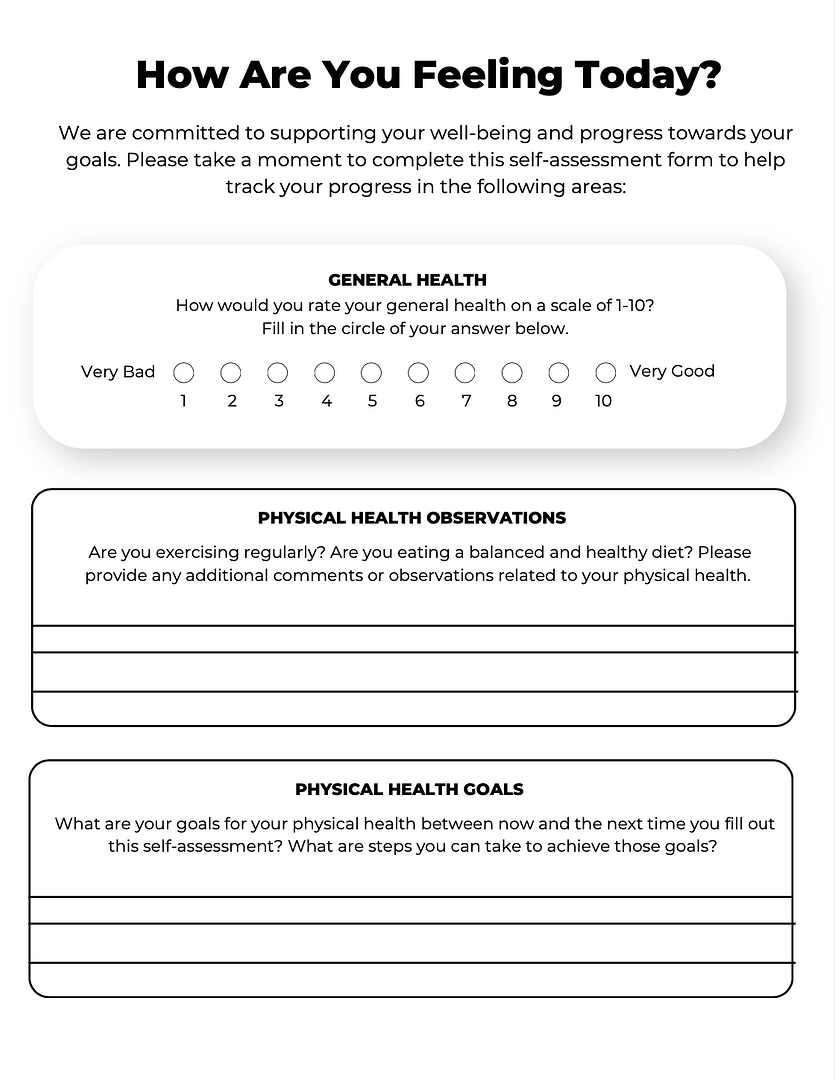 Free Printable Mental Health Worksheets