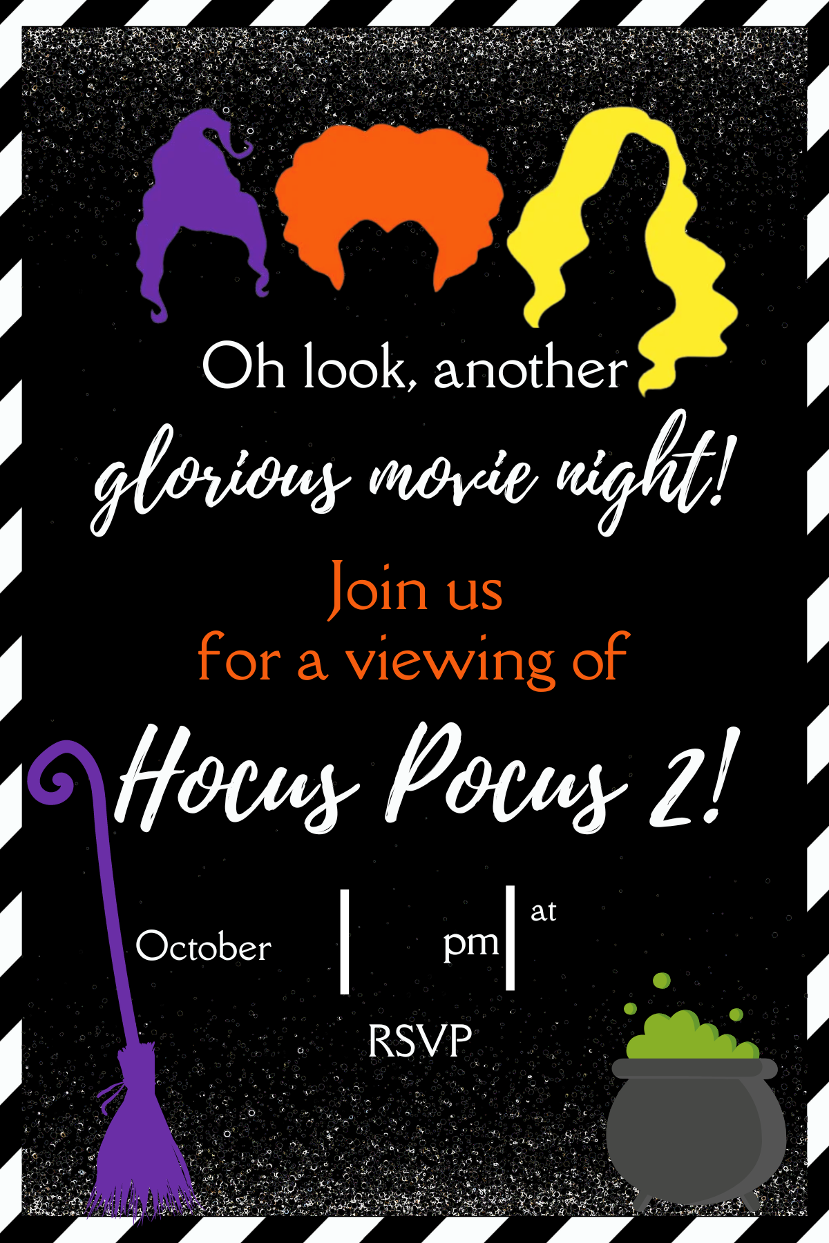 Throw The Greatest Halloween Movie Night Ever With These Hocus Pocus Printables Life As A LEO Wife
