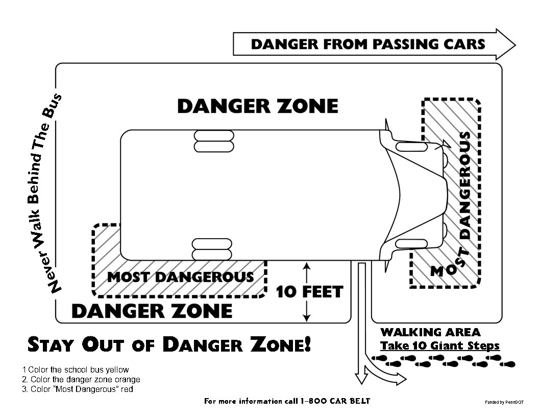 TIPP School Bus Coloring Sheet Traffic Injury Prevention Project TIPP 