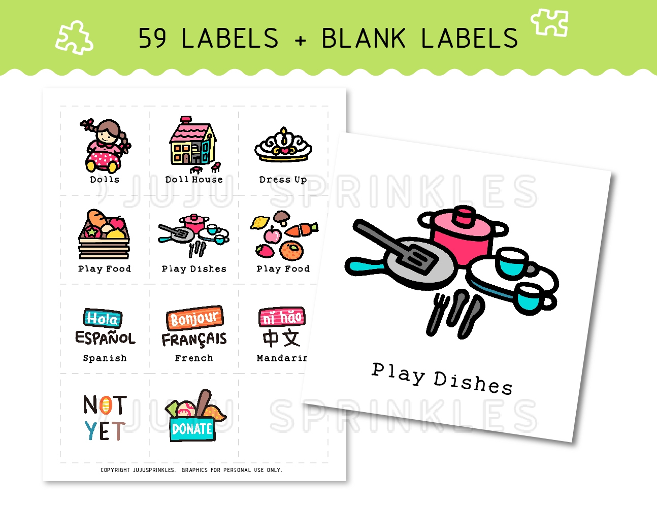 Toy Organizational Labels Printable Juju Sprinkles