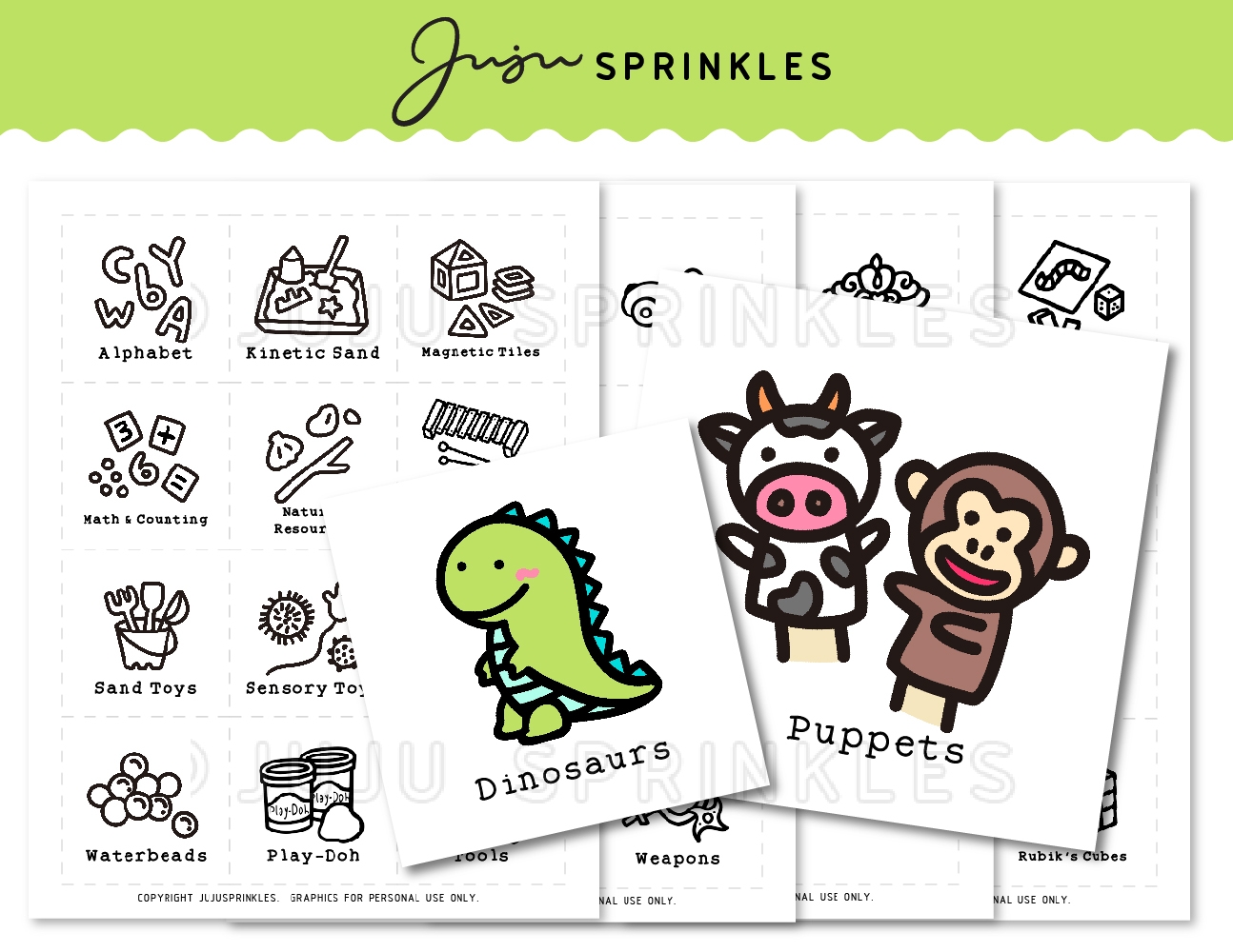 Toy Organizational Labels Printable Juju Sprinkles