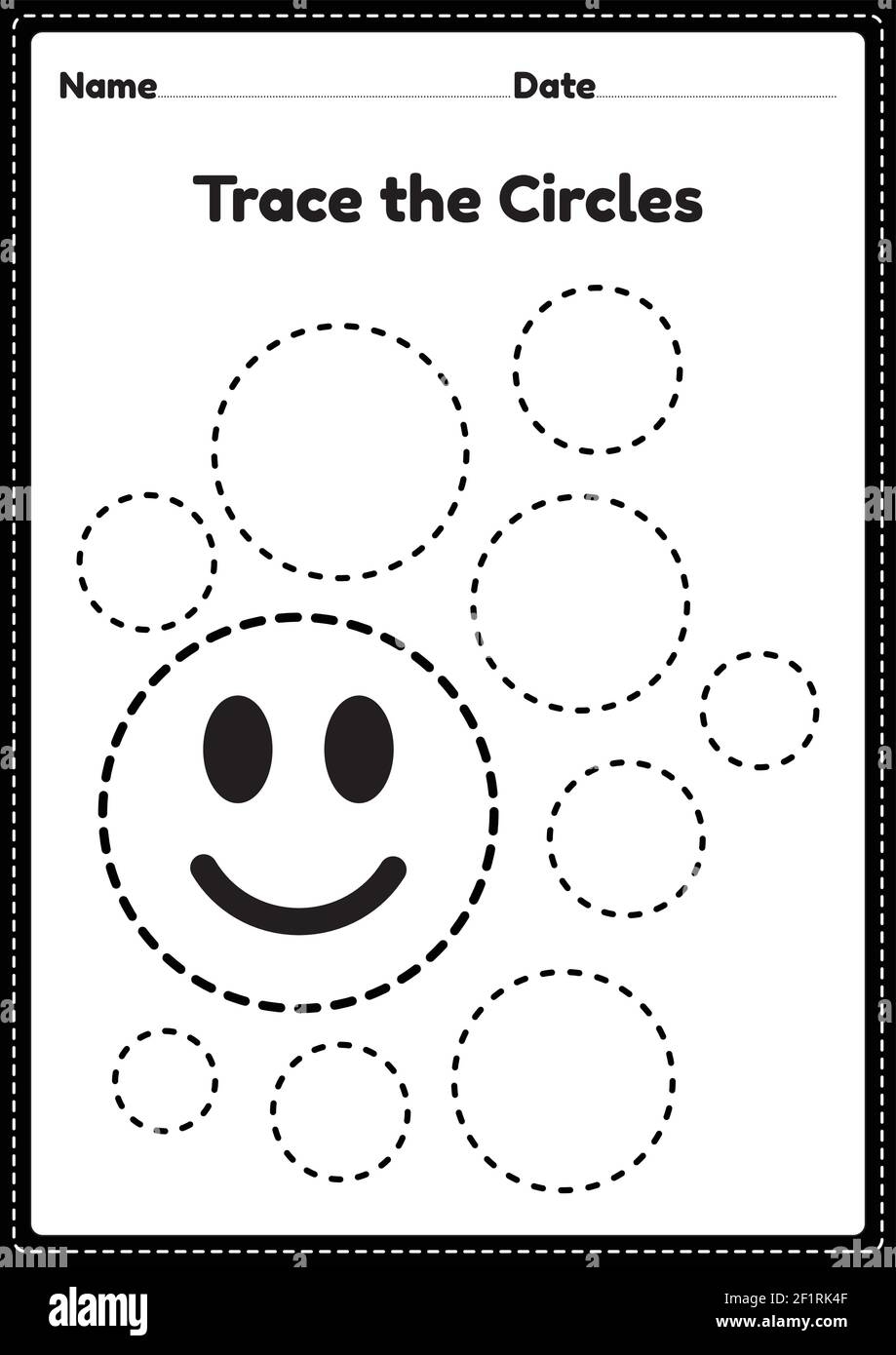 Tracing Circle Stock Vector Images Alamy