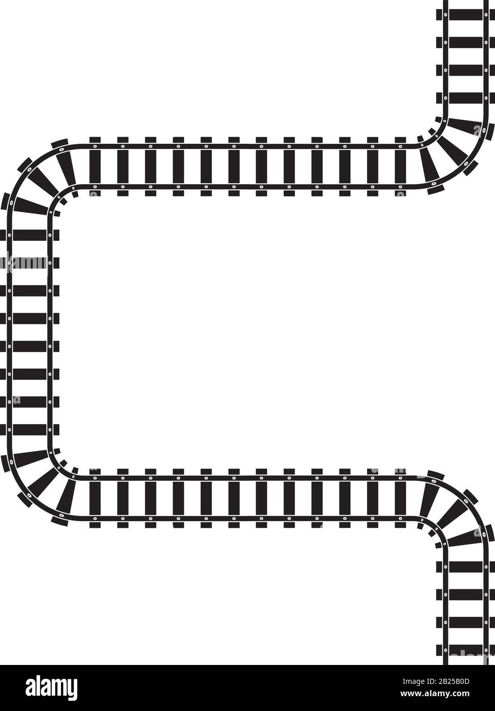 Train Tracks Vector Icon Design Template Illustration Stock Vector Image Art Alamy