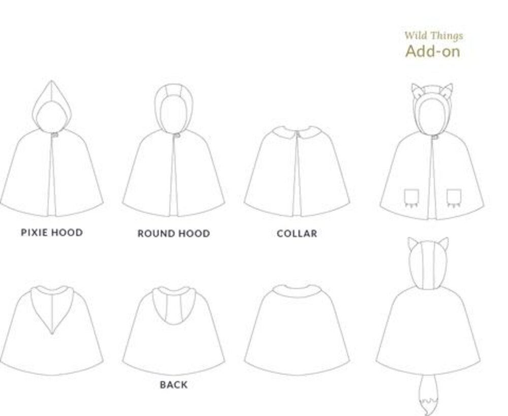 Traveller Cape Unisex PDF Sewing Pattern