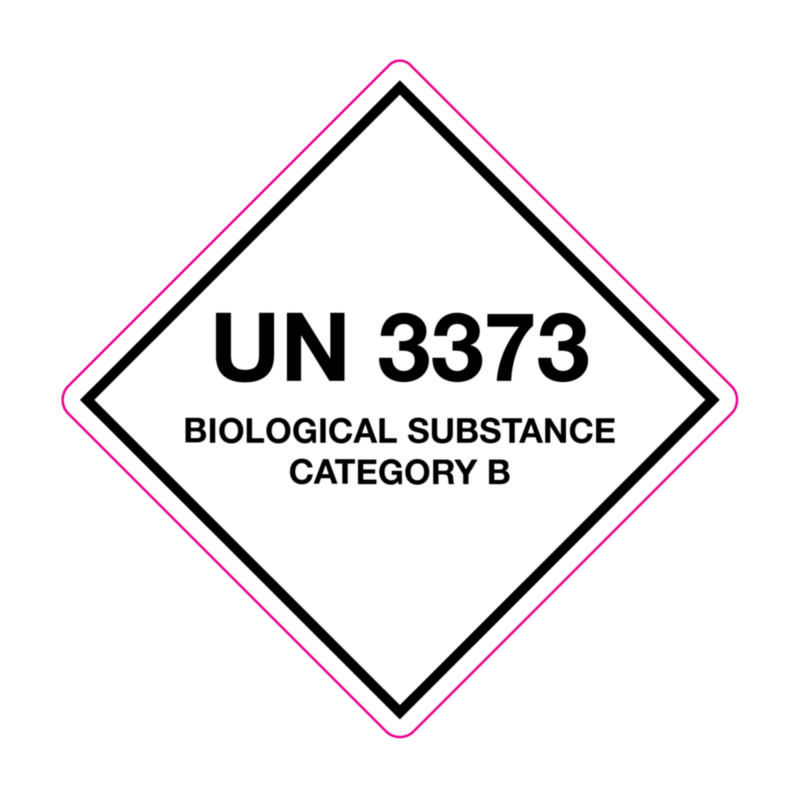 UN 3373 Biological Substance Labels 100x100mm Labels Online