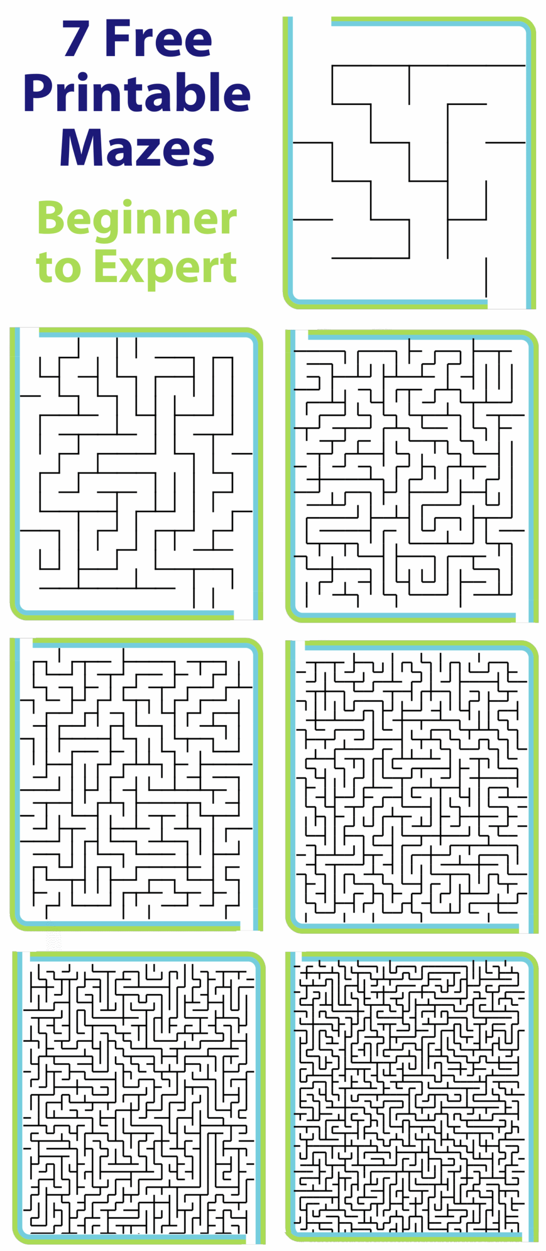 Free Printable Hard Mazes
