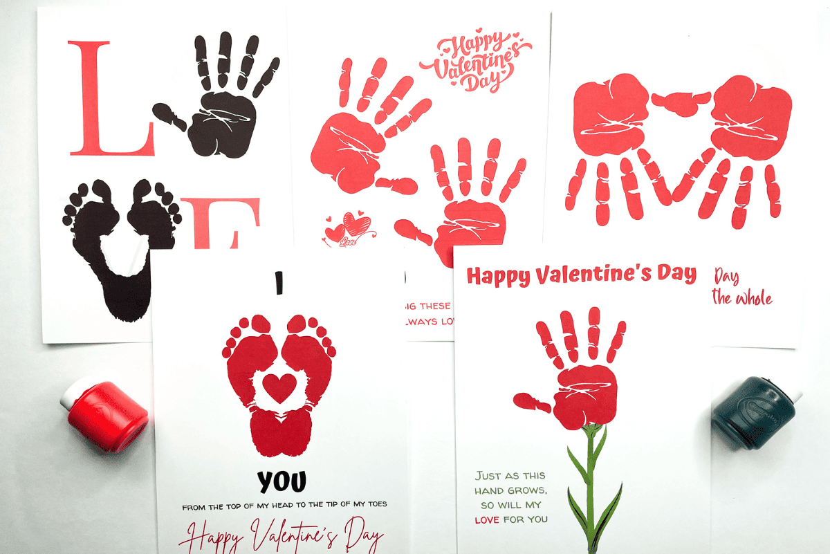 Valentine s Day Handprint Templates 8 Free Printables 