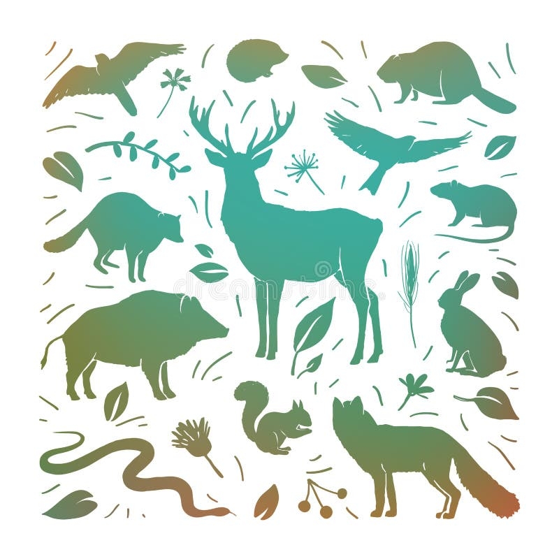 Free Printable Forest Animal Silhouettes