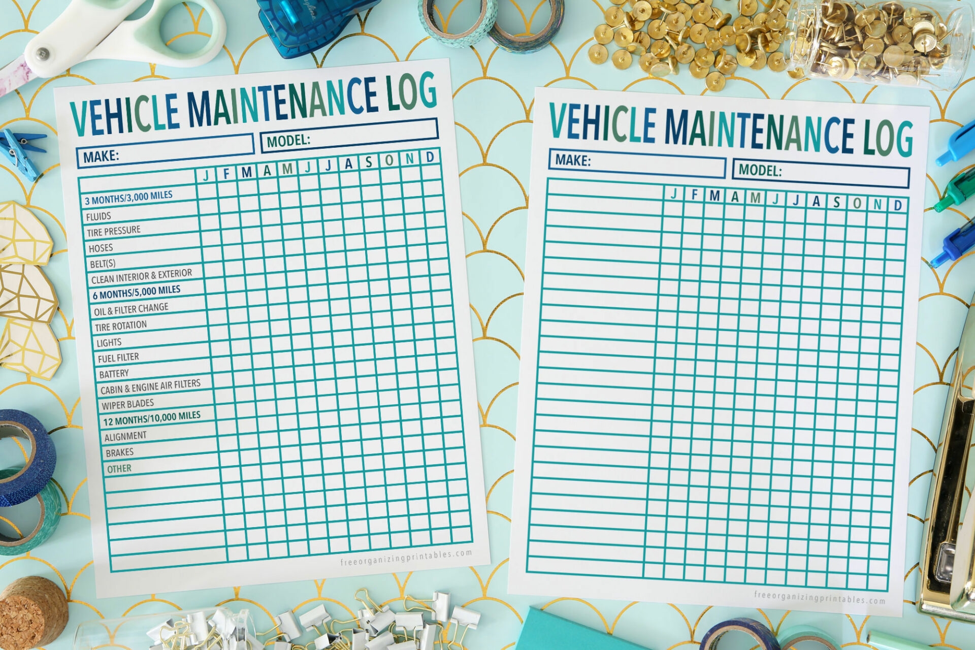 Free Printable Vehicle Maintenance Logs
