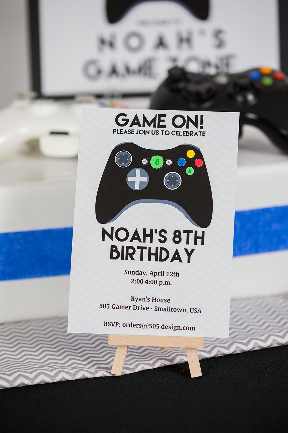 Free Printable Video Game Invitation