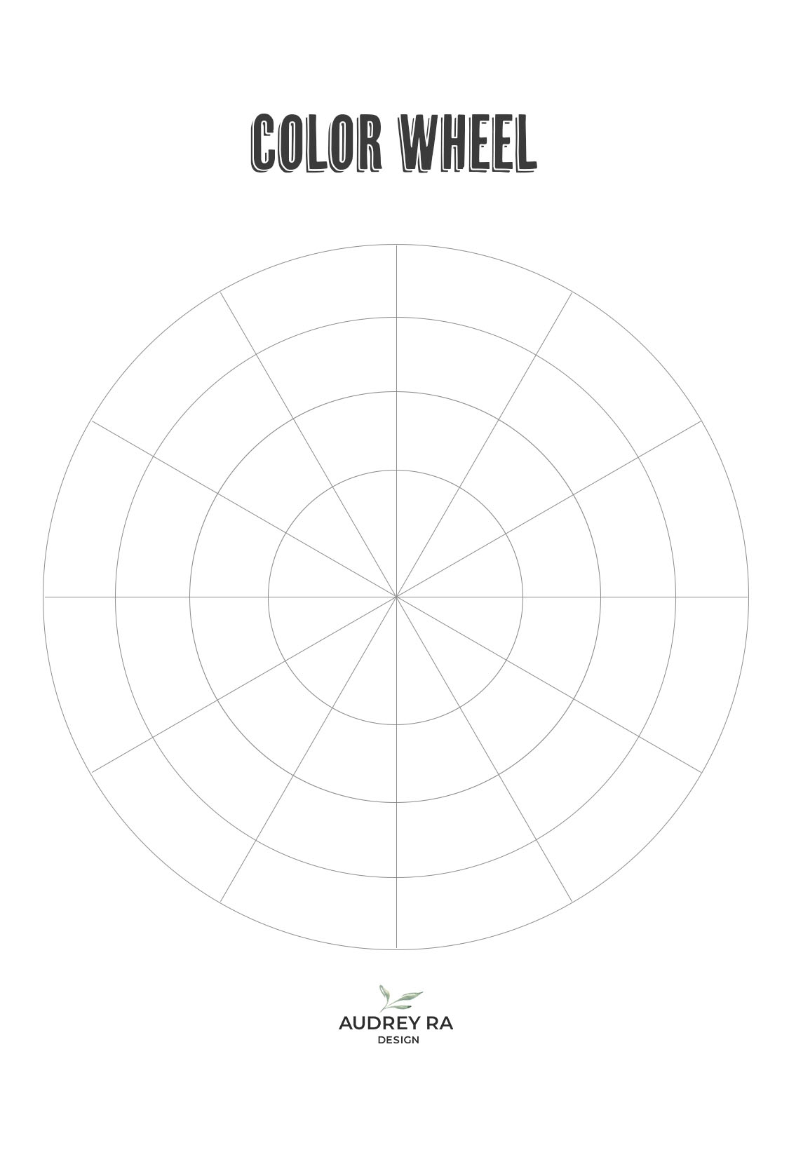 Free Blank Wheel Circle Printable