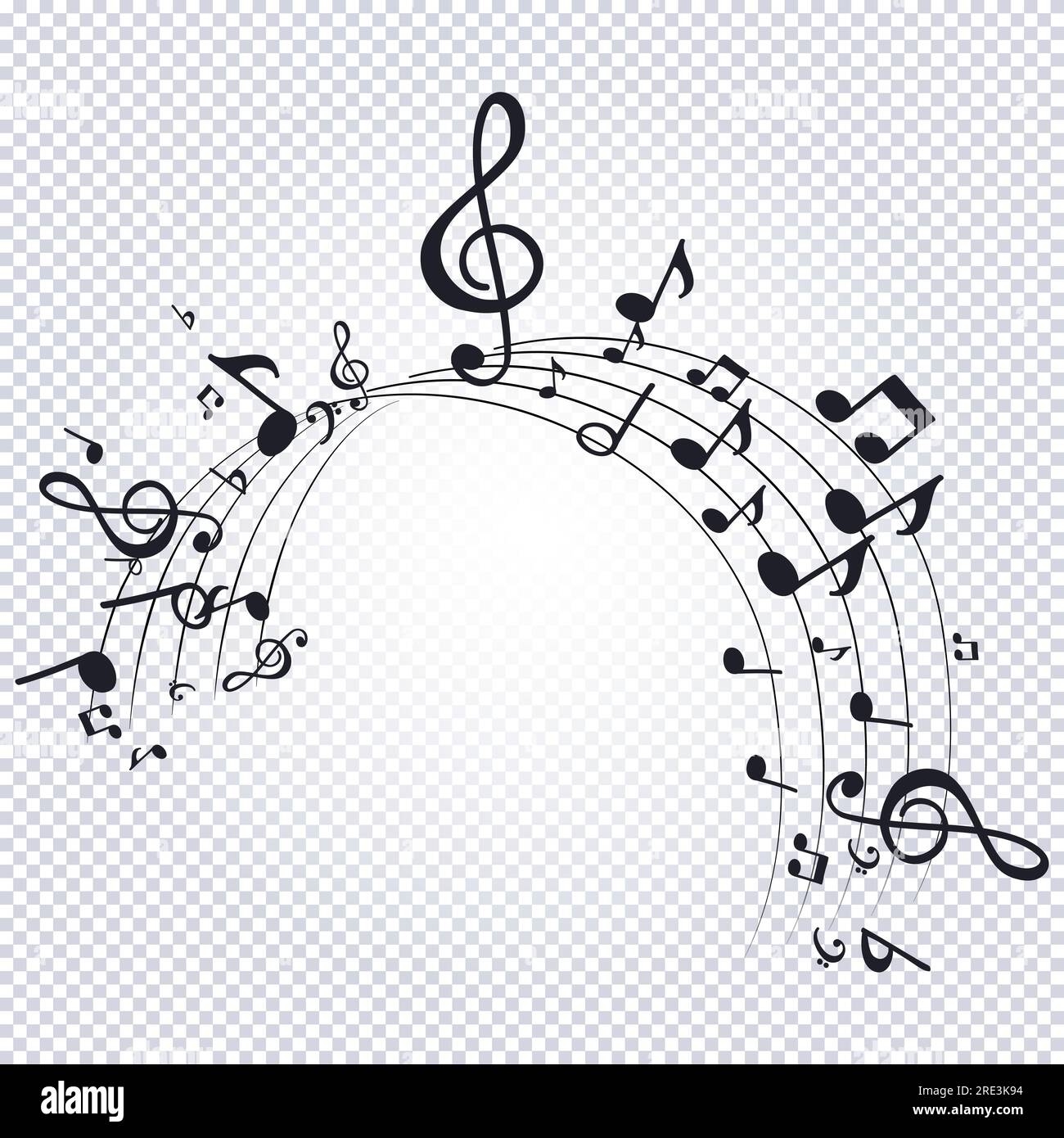 Wavy Pattern Of Flying Musical Notes Musical Symbols For Banner Of Festival Print Design Melody Recording Design Back Layers Template Musical Not Stock Vector Image Art Alamy