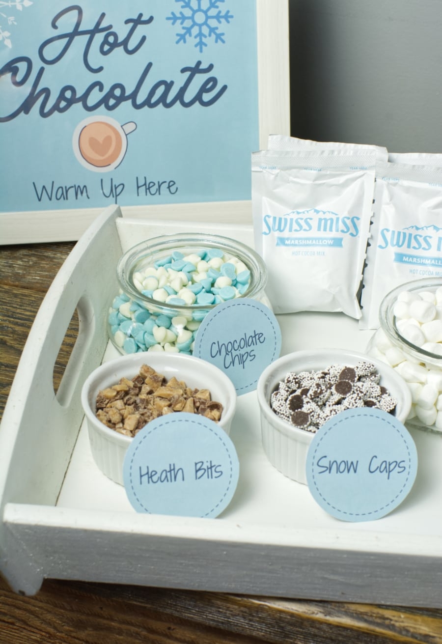 Cocoa Bar Toppings Printables Free