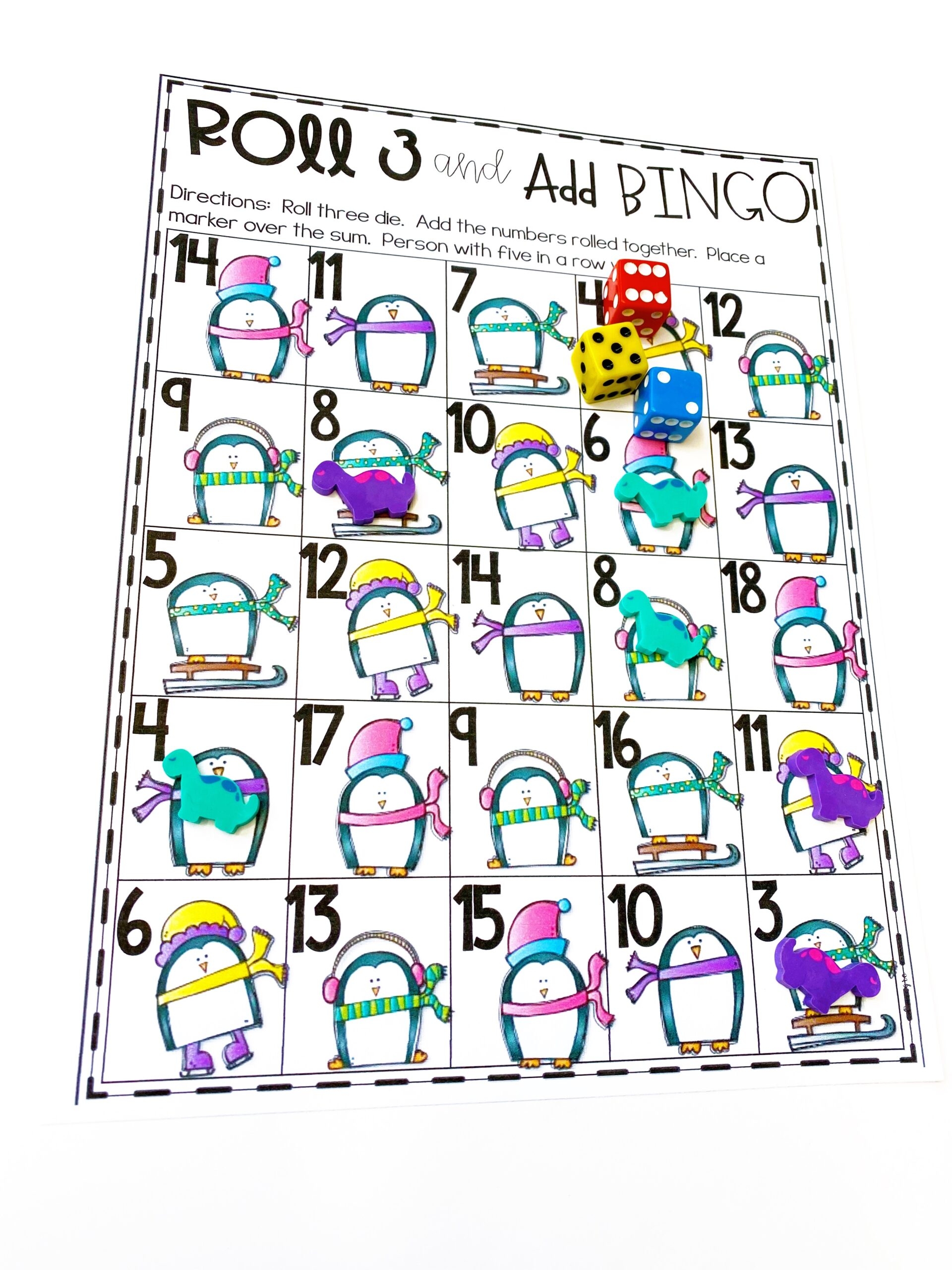 Free Printable Winter Math Games