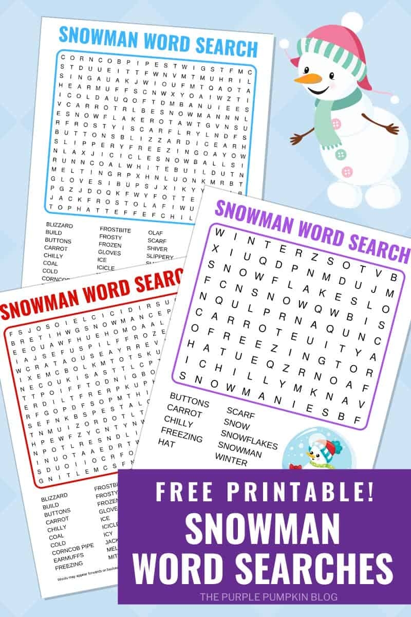 Winter Printables The Purple Pumpkin Blog