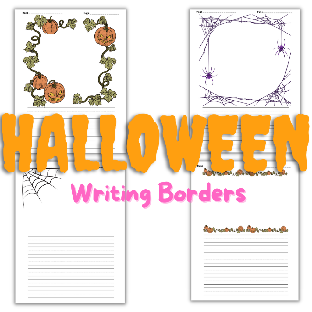 Writing Paper With Halloween Borders Made By Teachers