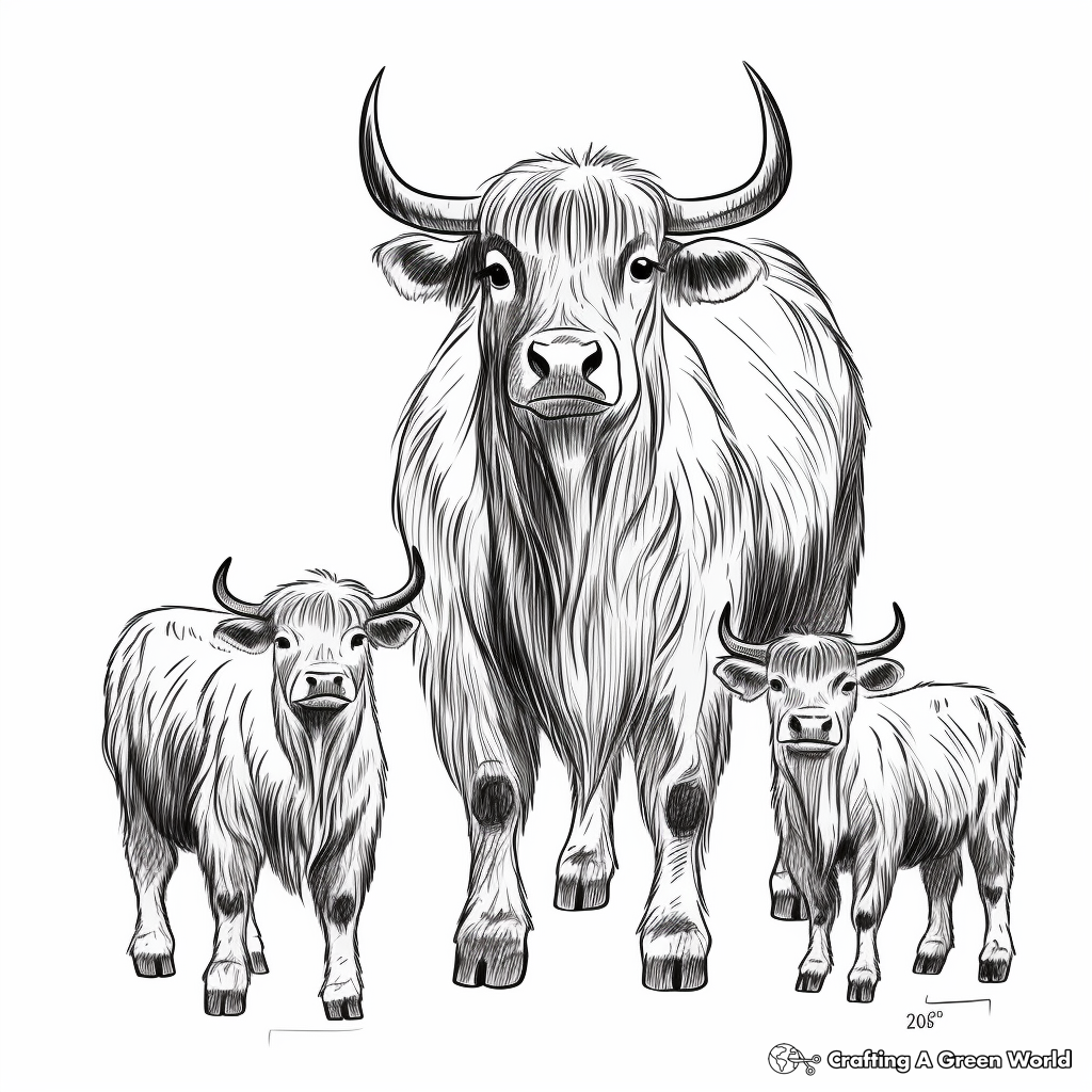 Yak Coloring Pages Free Printable 