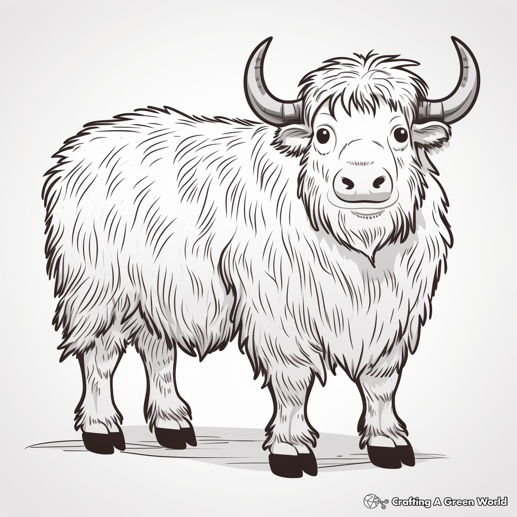 Yak Coloring Pages Free Printable 