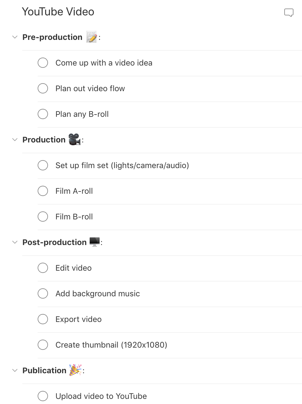 Youtube Video Planner Printable Free