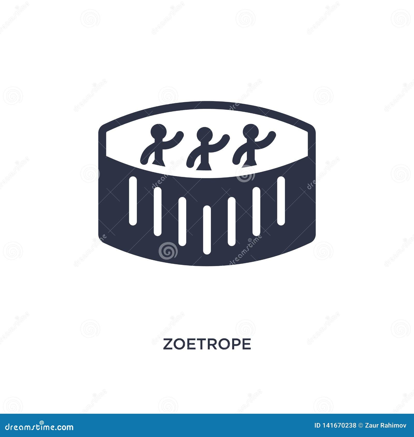 Zoetrope Icon On White Background Simple Element Illustration From Cinema Concept Stock Vector Illustration Of Vector Sequence 141670238
