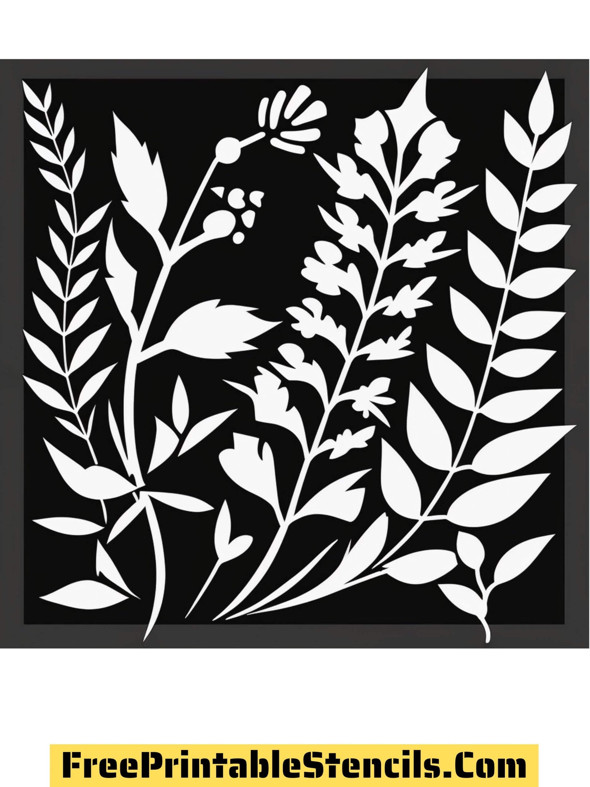 11 Floral Printable Floral Pattern Stencils