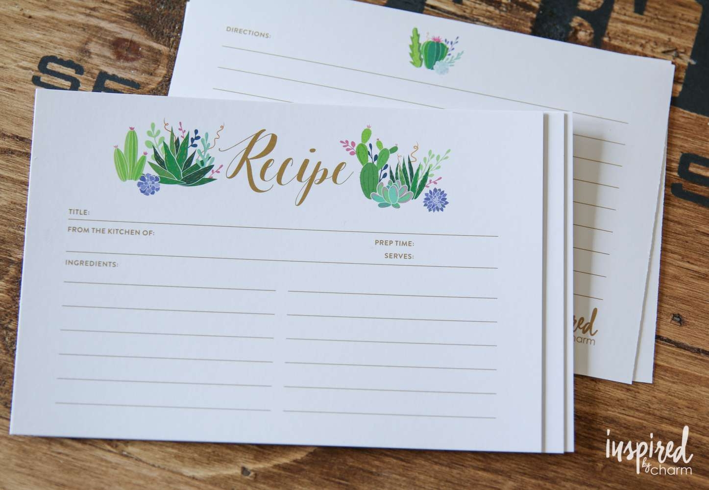 Free Editable Printable Recipe Cards